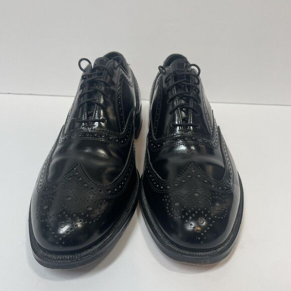 FLORSHEIM Black Lexington Oxford Wingtip Dress Shoe Men's Size 10 1/2 D 76403 - Picture 11 of 12